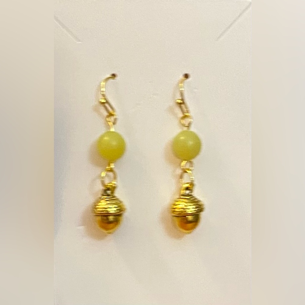 Jade earrings NEW - Strictly Canadian!